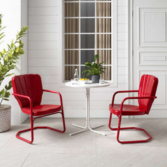 Crosley Ridgeland 108 Inch 3pc Outdoor Metal Bistro Set - KO10016 - The Home Selection
