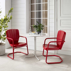 Crosley Ridgeland 108 Inch 3pc Outdoor Metal Bistro Set - KO10016 - The Home Selection