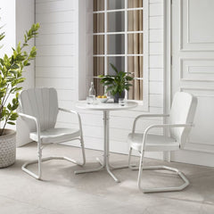 Crosley Ridgeland 108 Inch 3pc Outdoor Metal Bistro Set - KO10016 - The Home Selection