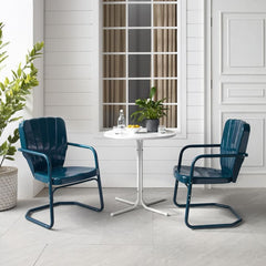 Crosley Ridgeland 108 Inch 3pc Outdoor Metal Bistro Set - KO10016 - The Home Selection
