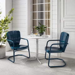 Crosley Ridgeland 108 Inch 3pc Outdoor Metal Bistro Set - KO10016 - The Home Selection