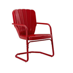 Crosley Ridgeland 23.25 Inch 2pc Outdoor Metal Armchair Set - CO1031 - The Home Selection