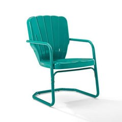 Crosley Ridgeland 23.25 Inch 2pc Outdoor Metal Armchair Set - CO1031 - The Home Selection