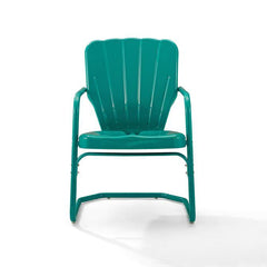 Crosley Ridgeland 23.25 Inch 2pc Outdoor Metal Armchair Set - CO1031 - The Home Selection