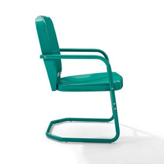 Crosley Ridgeland 23.25 Inch 2pc Outdoor Metal Armchair Set - CO1031 - The Home Selection