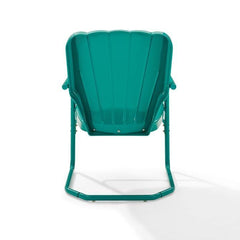 Crosley Ridgeland 23.25 Inch 2pc Outdoor Metal Armchair Set - CO1031 - The Home Selection