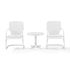 Crosley Ridgeland 3pc Outdoor Metal Armchair Set - KO10012 - The Home Selection