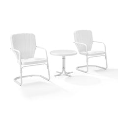 Crosley Ridgeland 3pc Outdoor Metal Armchair Set - KO10012 - The Home Selection