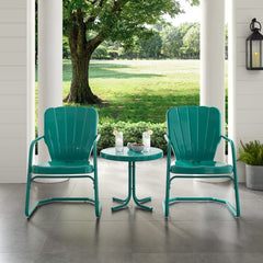 Crosley Ridgeland 3pc Outdoor Metal Armchair Set - KO10012 - The Home Selection