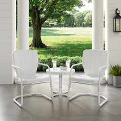 Crosley Ridgeland 3pc Outdoor Metal Armchair Set - KO10012 - The Home Selection