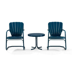 Crosley Ridgeland 3pc Outdoor Metal Armchair Set - KO10012 - The Home Selection