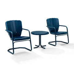 Crosley Ridgeland 3pc Outdoor Metal Armchair Set - KO10012 - The Home Selection
