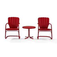 Crosley Ridgeland 3pc Outdoor Metal Armchair Set - KO10012 - The Home Selection