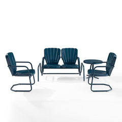 Crosley Ridgeland 4pc Outdoor Metal Conversation Set - KO10022 - The Home Selection