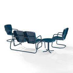 Crosley Ridgeland 4pc Outdoor Metal Conversation Set - KO10022 - The Home Selection