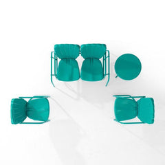 Crosley Ridgeland 4pc Outdoor Metal Conversation Set - KO10022 - The Home Selection
