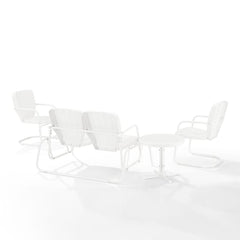 Crosley Ridgeland 4pc Outdoor Metal Conversation Set - KO10022 - The Home Selection