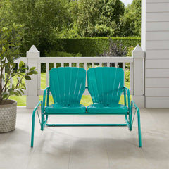 Crosley Ridgeland Outdoor Metal Loveseat Glider - CO1032 - The Home Selection