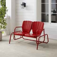 Crosley Ridgeland Outdoor Metal Loveseat Glider - CO1032 - The Home Selection