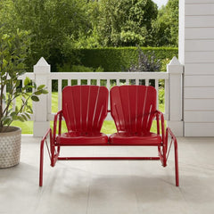Crosley Ridgeland Outdoor Metal Loveseat Glider - CO1032 - The Home Selection