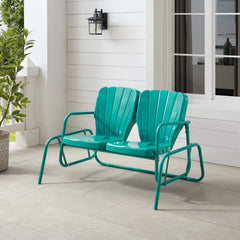 Crosley Ridgeland Outdoor Metal Loveseat Glider - CO1032 - The Home Selection