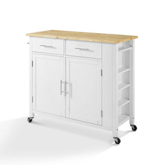 Crosley Savannah 42 Inch Wood Top Full-Size Kitchen Island/Cart - CF3029NA - The Home Selection