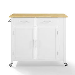 Crosley Savannah 42 Inch Wood Top Full-Size Kitchen Island/Cart - CF3029NA - The Home Selection