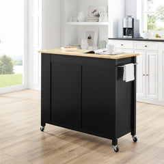 Crosley Savannah 42 Inch Wood Top Full-Size Kitchen Island/Cart - CF3029NA - The Home Selection