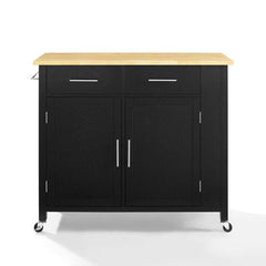 Crosley Savannah 42 Inch Wood Top Full-Size Kitchen Island/Cart - CF3029NA - The Home Selection