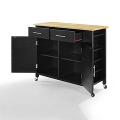 Crosley Savannah 42 Inch Wood Top Full-Size Kitchen Island/Cart - CF3029NA - The Home Selection
