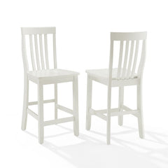 Crosley School House 18.25 Inch 2pc Counter Stool Set - CF500324 - The Home Selection