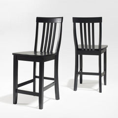 Crosley School House 18.25 Inch 2pc Counter Stool Set - CF500324 - The Home Selection