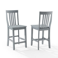 Crosley School House 18.25 Inch 2pc Counter Stool Set - CF500324 - The Home Selection
