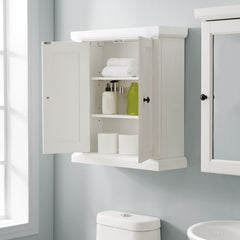 Crosley Seaside 23.50 Inch Wall Cabinet - CF7020-WH - The Home Selection