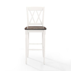 Crosley Shelby 18 Inch 2pc Bar Stool Set - CF501030-WH - The Home Selection