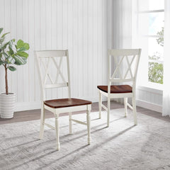 Crosley Shelby 2pc Dining Chair Set - CF501018-WH - The Home Selection