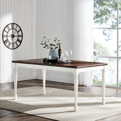 Crosley Shelby Dining Table Distressed-White - CF2002-WH - The Home Selection