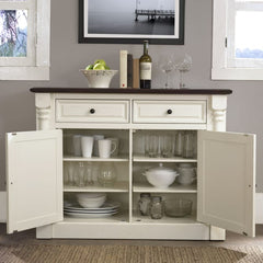 Crosley Shelby Sideboard Distressed-White - CF4206-WH - The Home Selection
