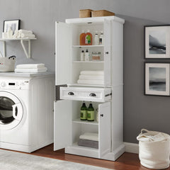 Crosley Shoreline 26 Inch Pantry White - CF3114-WH - The Home Selection