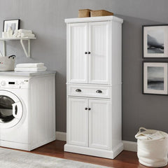 Crosley Shoreline 26 Inch Pantry White - CF3114-WH - The Home Selection