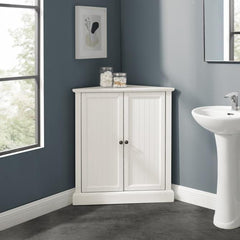 Crosley Shoreline Stackable Corner Pantry White - CF3118-WH - The Home Selection