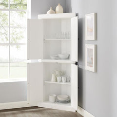 Crosley Shoreline Tall Corner Pantry White - KF33022WH - The Home Selection