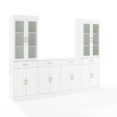 Crosley Stanton 3pc Sideboard And Glass Door Pantry Set - KF33036 - The Home Selection