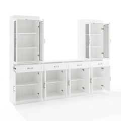 Crosley Stanton 3pc Sideboard And Glass Door Pantry Set - KF33036 - The Home Selection