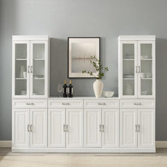 Crosley Stanton 3pc Sideboard And Glass Door Pantry Set - KF33036 - The Home Selection