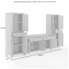 Crosley Tara 3pc Entertainment Set - KF33013 - The Home Selection