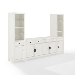 Crosley Tara 3pc Sideboard And Bookcase Set - KF33014 - The Home Selection