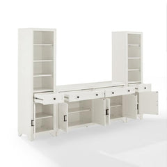 Crosley Tara 3pc Sideboard And Bookcase Set - KF33014 - The Home Selection