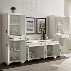 Crosley Tara 3pc Sideboard And Pantry Set - KF33012 - The Home Selection