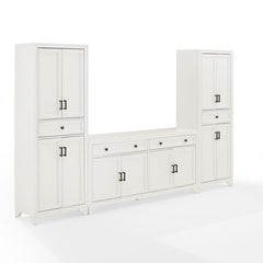 Crosley Tara 3pc Sideboard And Pantry Set - KF33012 - The Home Selection